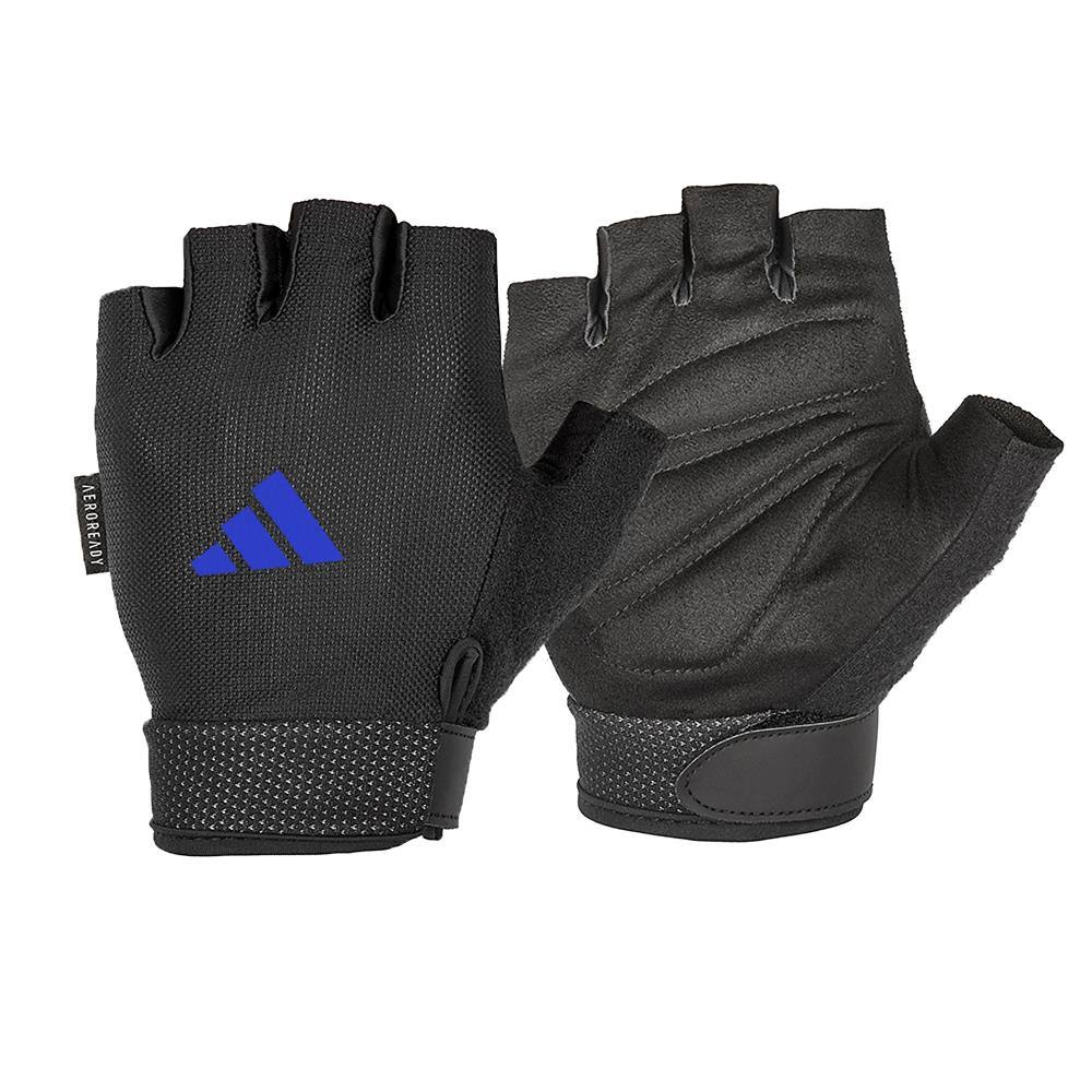 adidas Unisex Adjustable Essential Gym Gloves in Blue adidas Unisex Adjustable Essential Gym Gloves in Blue