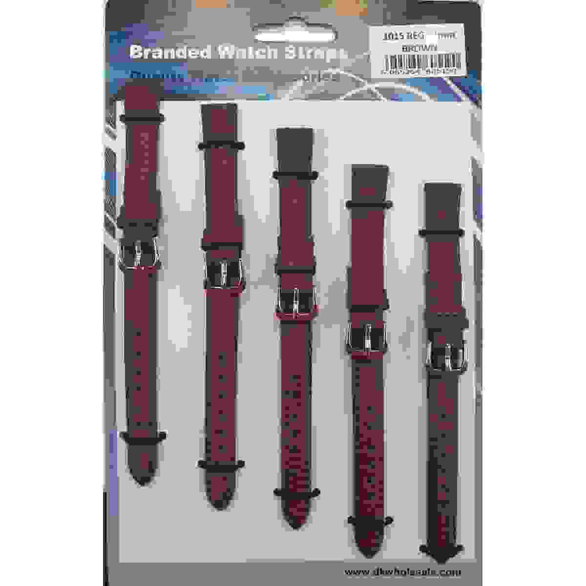 Brown Leather Watch Straps Pk size mm BR Brown Leather Watch Straps Pk size mm BR