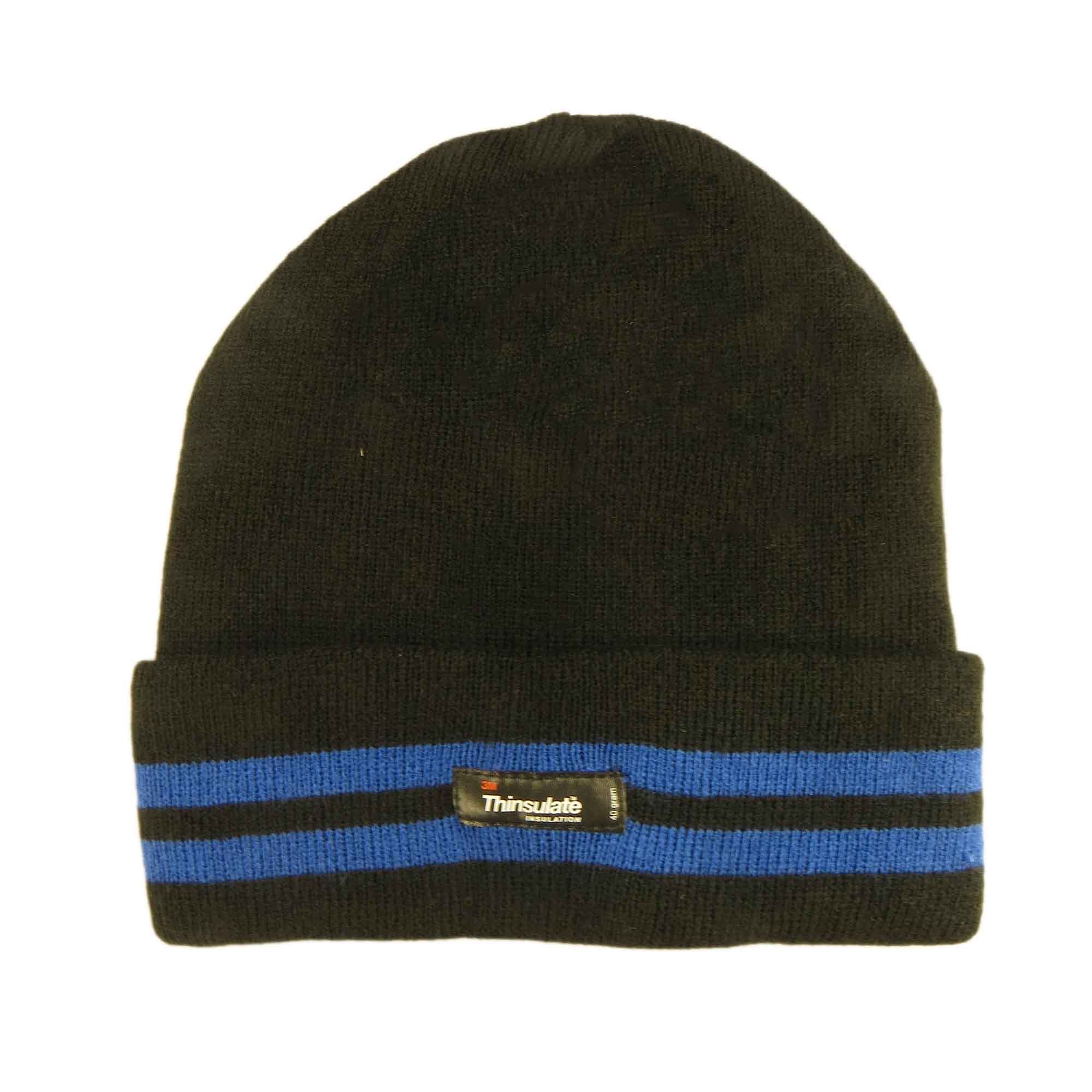Men’s Winter Thinsulate Insulation Fleece Knitted Beanie Hat Stripe Warm Lightweight Breathable Quick Drying for Outdoor Activities – BLACKBLUE Men’s Winter Thinsulate Insulation Fleece Knitted Beanie Hat Stripe Warm Lightweight Breathable Quick Drying for Outdoor Activities – BLACKBLUE