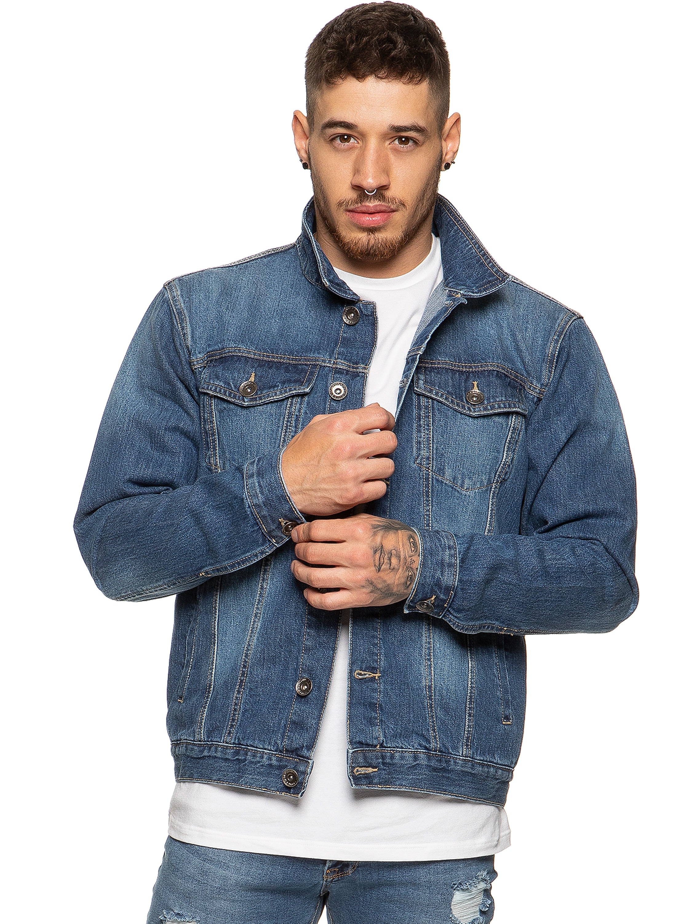 Mens Enzo Denim Designer Jacket