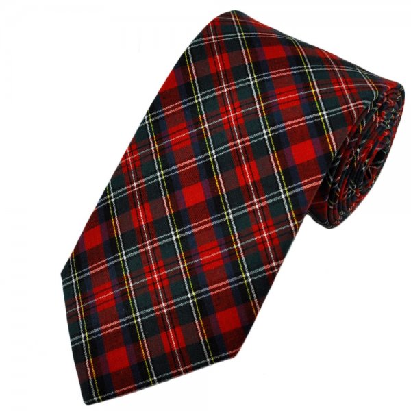 Modern Stewart Tartan Patterned Tie by Van Buck Modern Stewart Tartan Patterned Tie by Van Buck