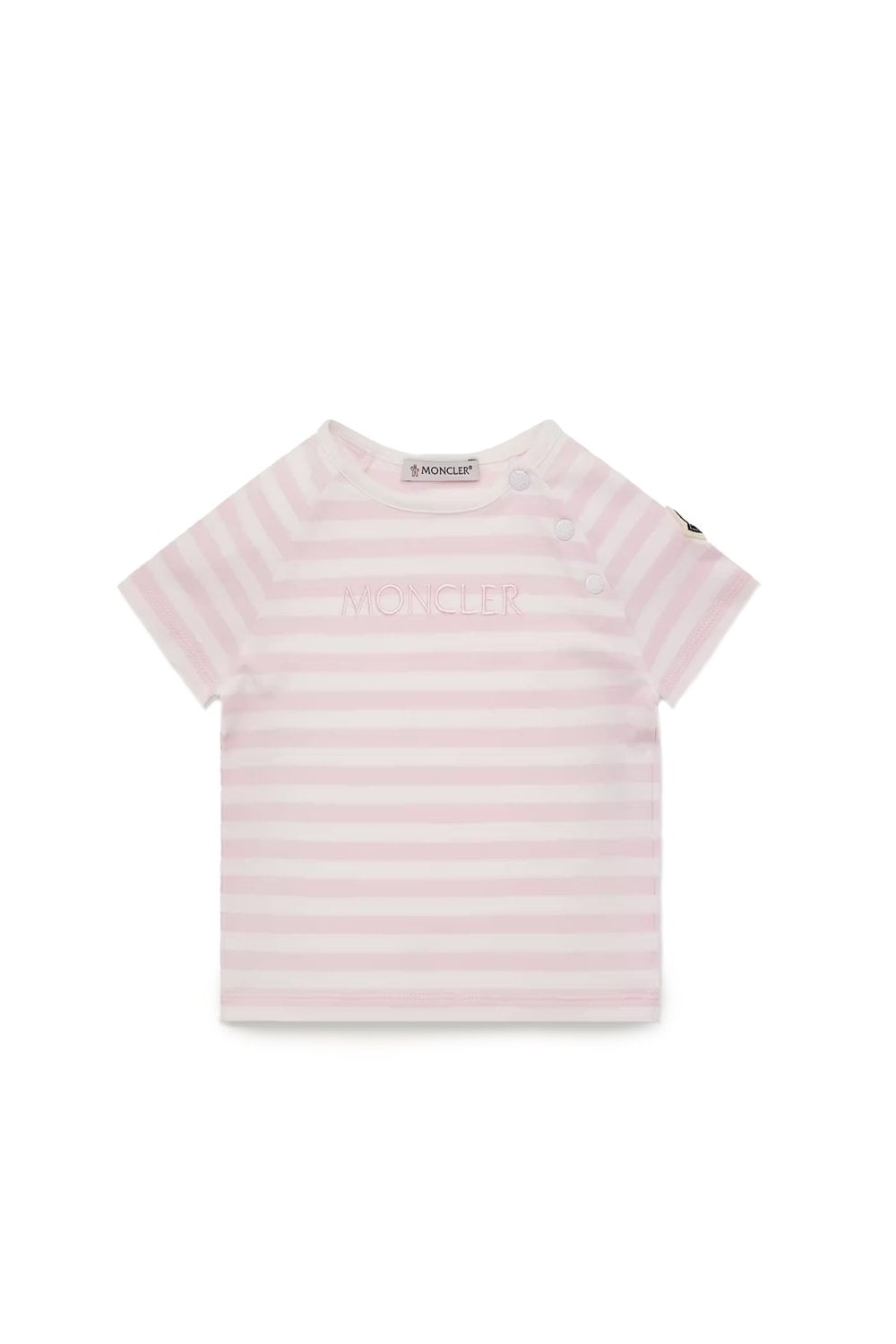 MONCLER ENFANT BABY COTTON T SHIRT Size: Y, colour: PINK MONCLER ENFANT BABY COTTON T SHIRT Size: Y, colour: PINK
