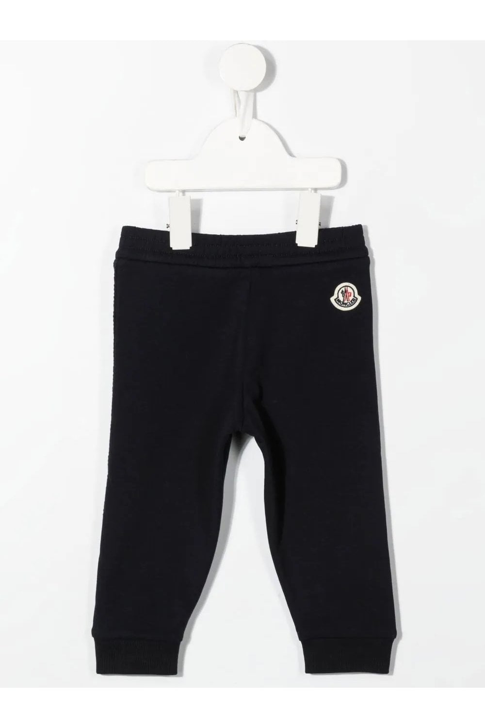 MONCLER ENFANT KIDS CUFFED STRIPE JOGGERS Size: Y, colour: NAVY
