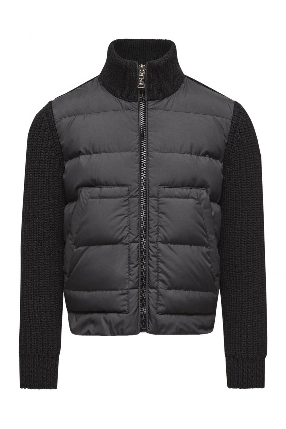 MONCLER ENFANT KIDS HYBRID CARDIGAN Size: Y, colour: BLACK