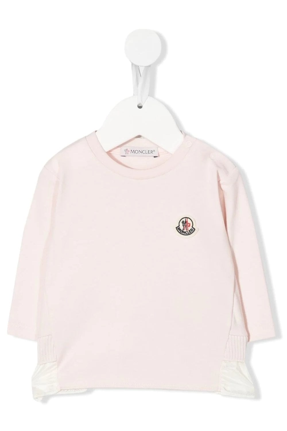 MONCLER ENFANT KIDS LOGO LS T SHIRT Size: -M, colour: PINK