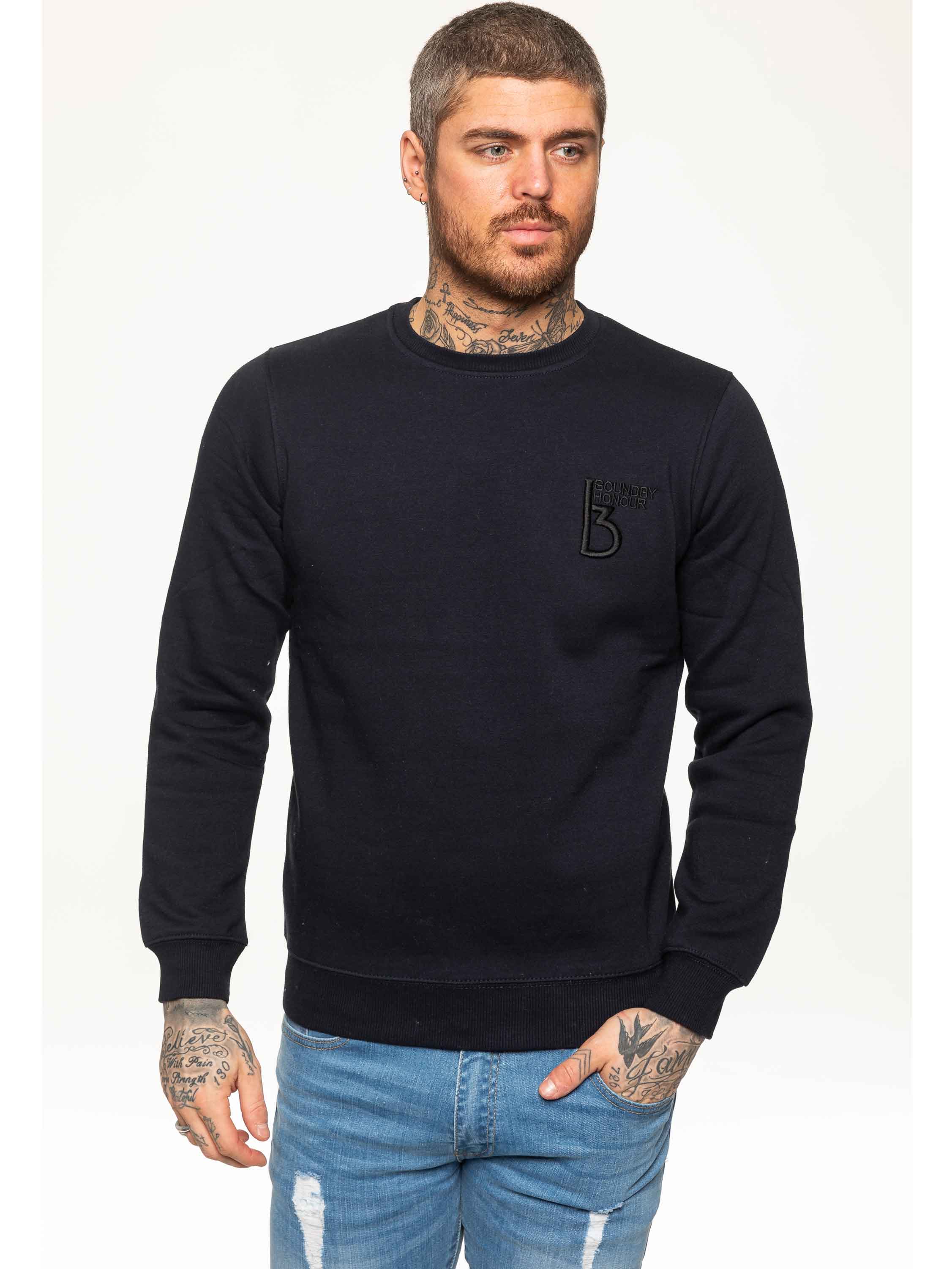 BBH Mens Plain Sweatshirt Crew Neck Jersey Fleece BBH Mens Plain Sweatshirt Crew Neck Jersey Fleece