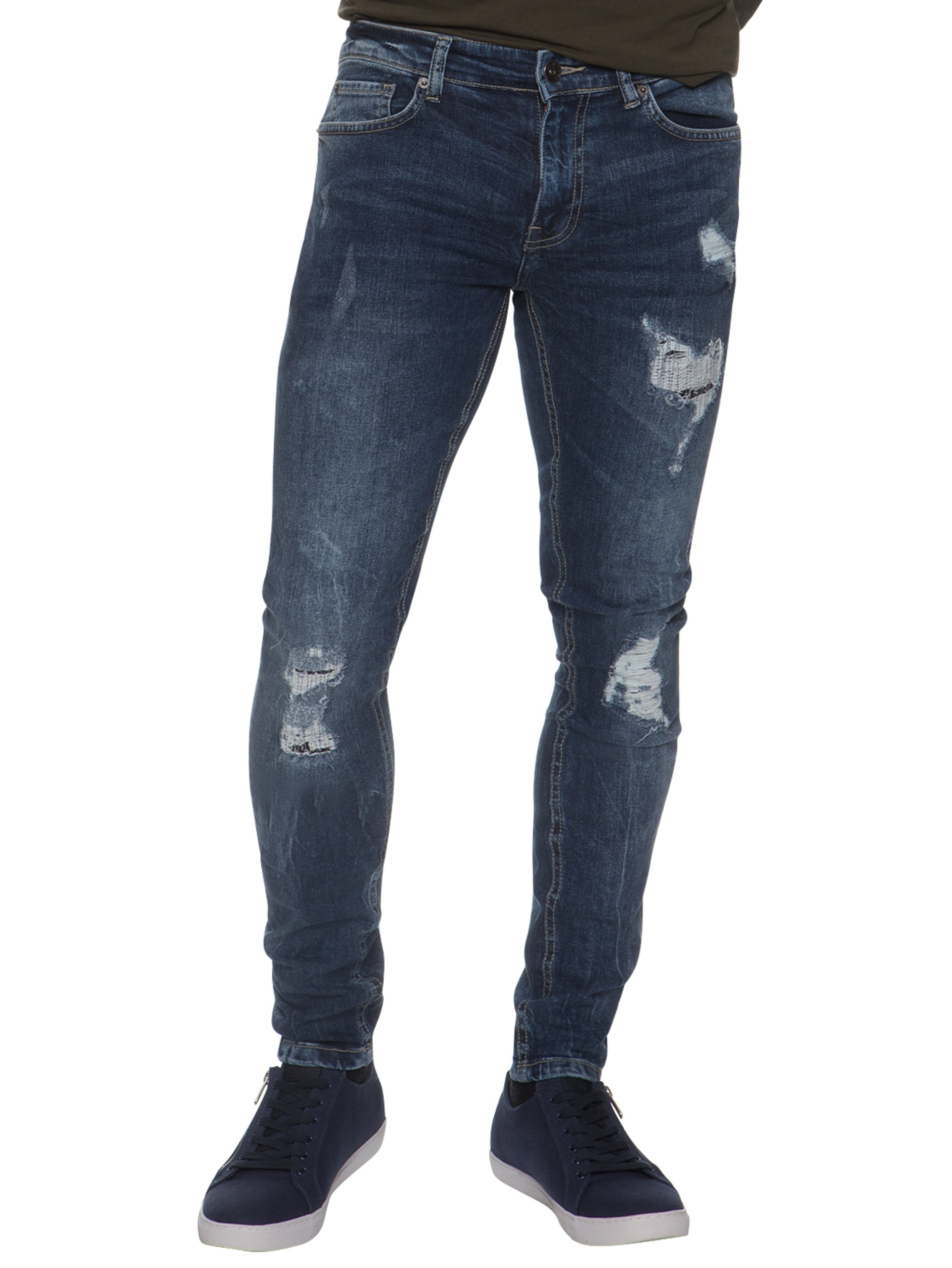 Super Skinny Stretch Rip & Repair Slim Jeans Super Skinny Stretch Rip & Repair Slim Jeans