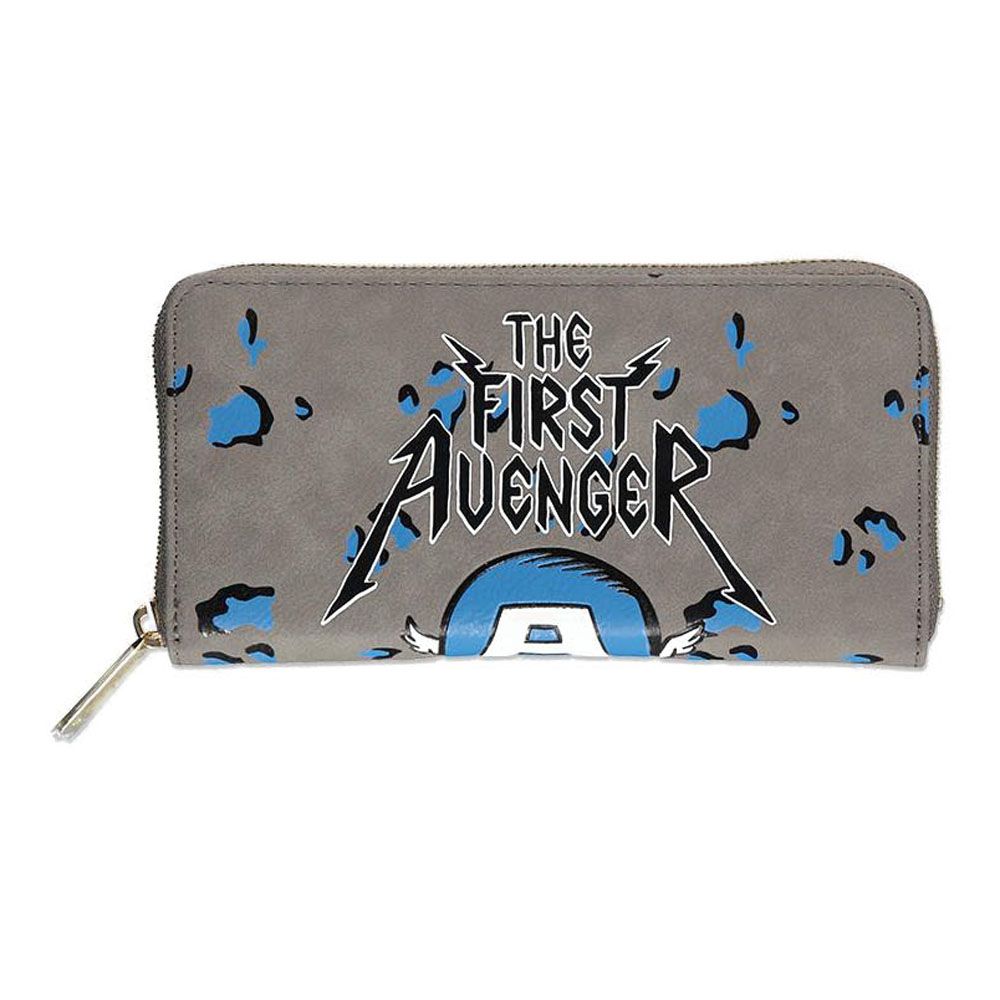 MARVEL COMICS Captain America The First Avenger All-over Print Zip Around Wallet MARVEL COMICS Captain America The First Avenger All-over Print Zip Around Wallet