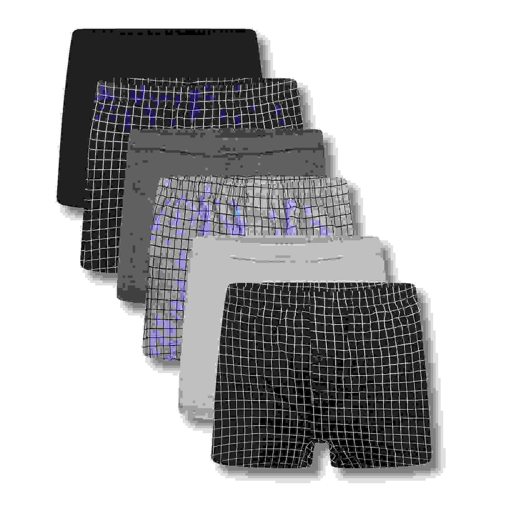 Pack Of Mens Jersey Boxer Shorts Cotton Rich Classic Fit Breathable Button Fly Design Men Boxers Underwear by Sock Stack Pack Of Mens Jersey Boxer Shorts Cotton Rich Classic Fit Breathable Button Fly Design Men Boxers Underwear by Sock Stack
