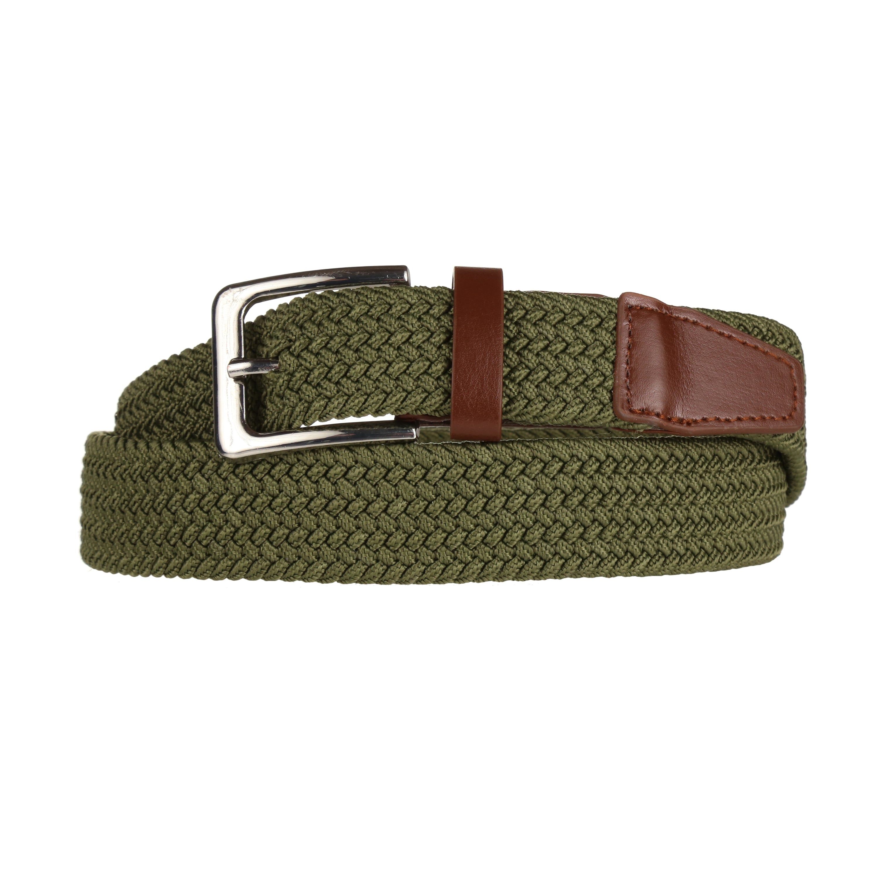 Stretchyâ„¢ .” Wide Elasticated Belt – L Khaki Green Stretchyâ„¢ .” Wide Elasticated Belt – L Khaki Green