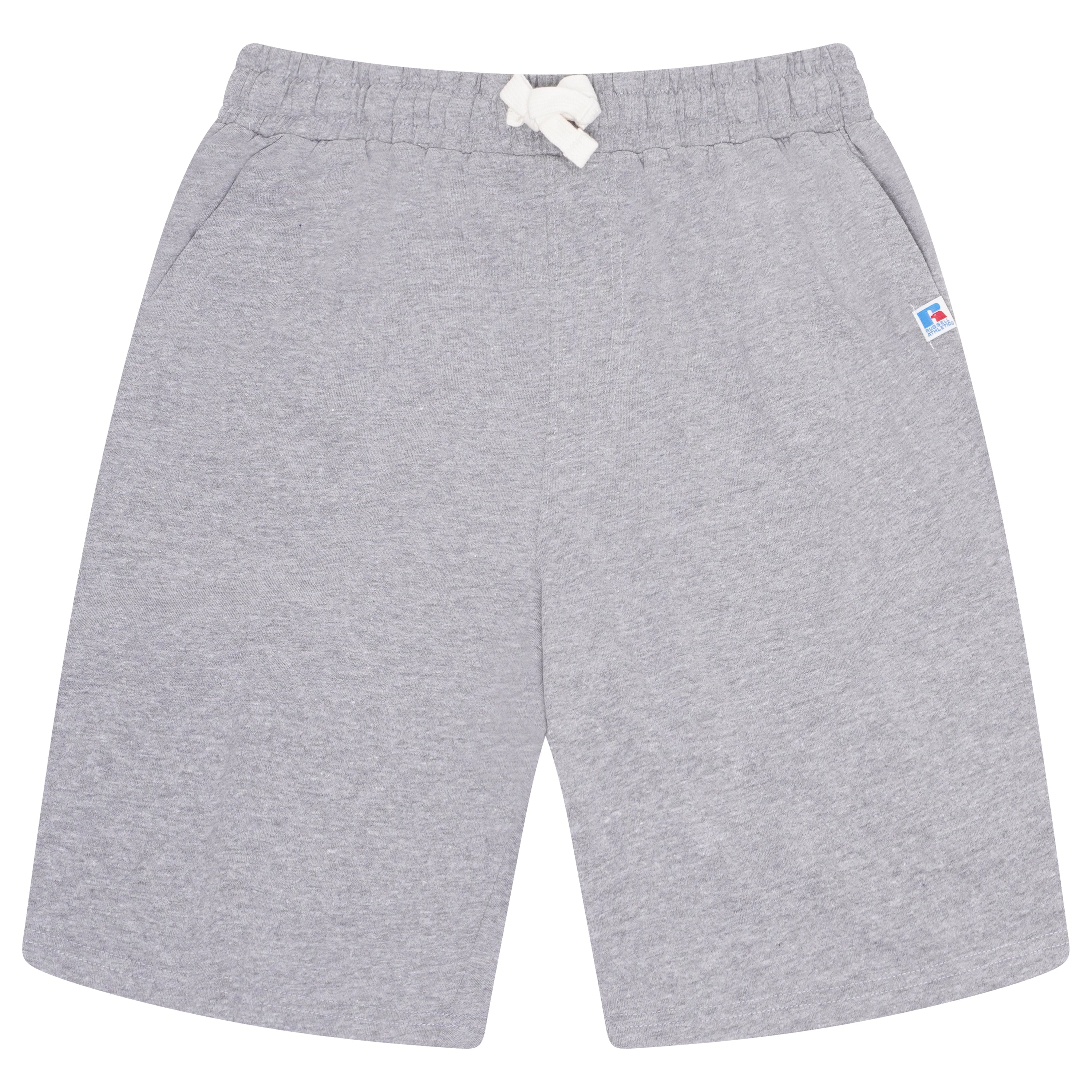 Russell Athletic Elasticated Waist Jersey Shorts – S Light Grey Heather Russell Athletic Elasticated Waist Jersey Shorts – S Light Grey Heather