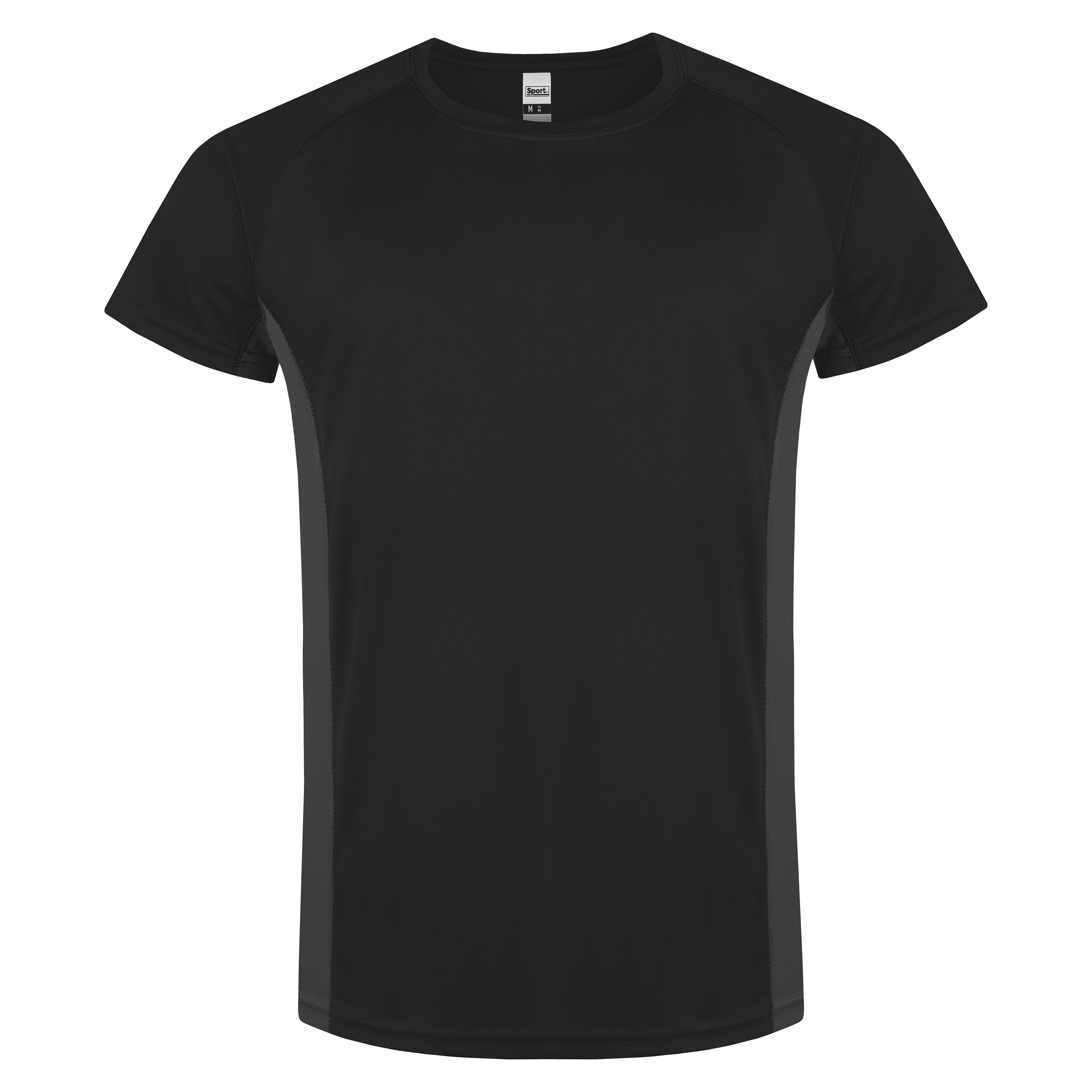 Roly Contrast Breathable Shirt – S Black Grey Roly Contrast Breathable Shirt – S Black Grey