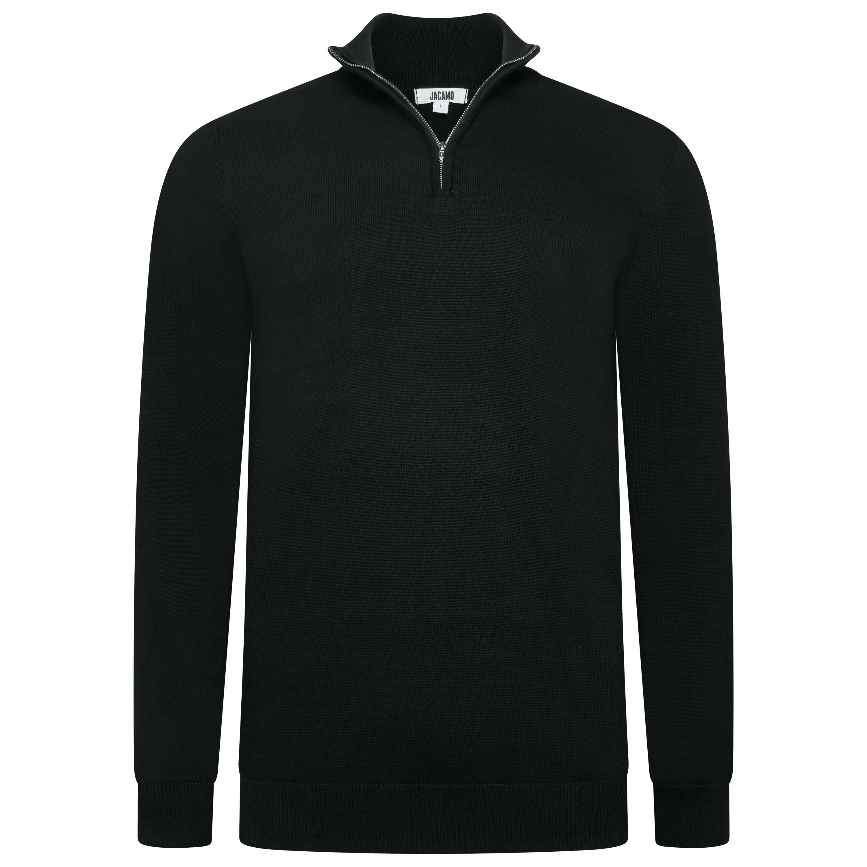 Jacamo Quarter Zip Jumper – Black Jacamo Quarter Zip Jumper – Black
