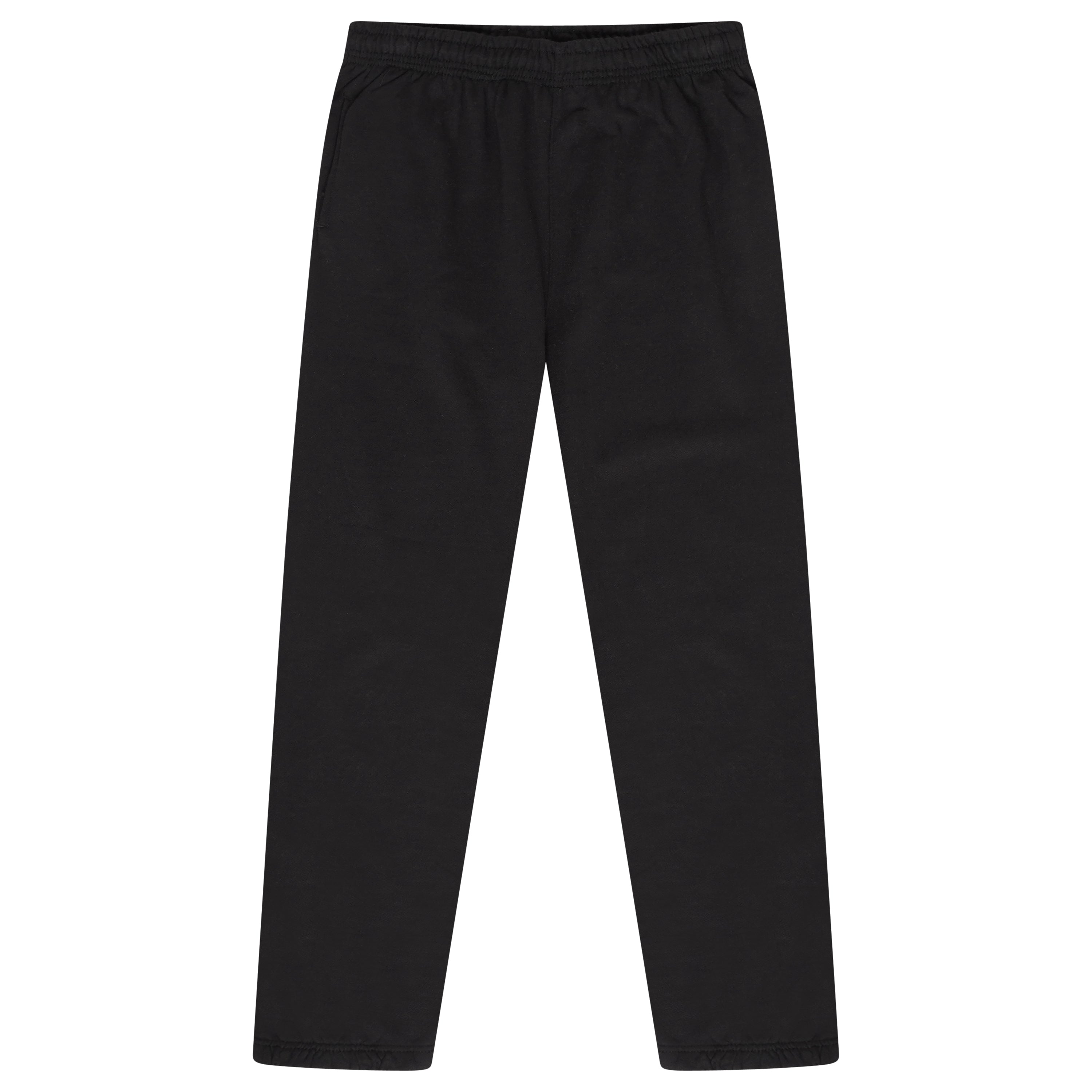 Casual Classics Elasticated Waist Fleece Joggers – Black Casual Classics Elasticated Waist Fleece Joggers – Black