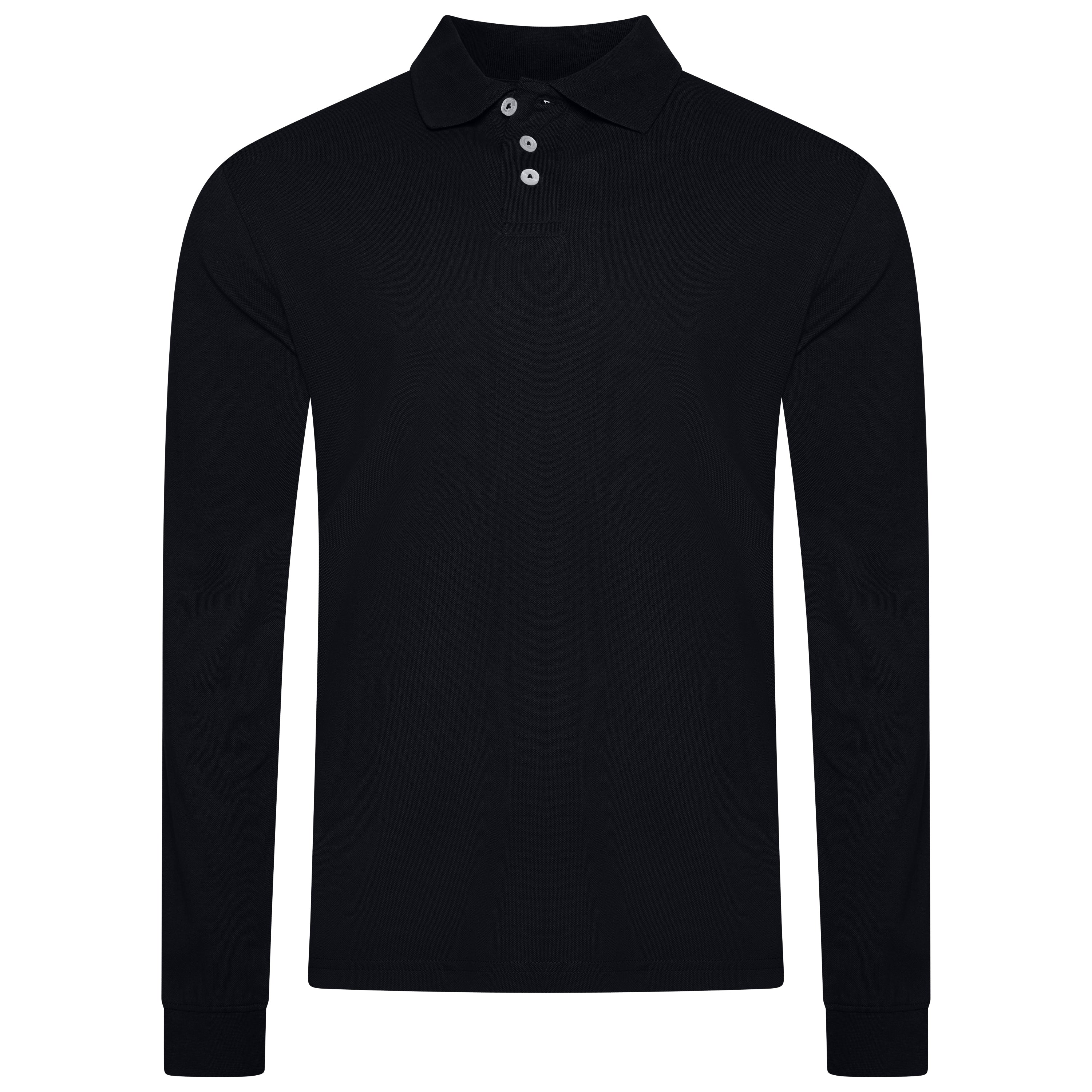 Evryone Long Sleeve Polo Shirt – M Black Evryone Long Sleeve Polo Shirt – M Black