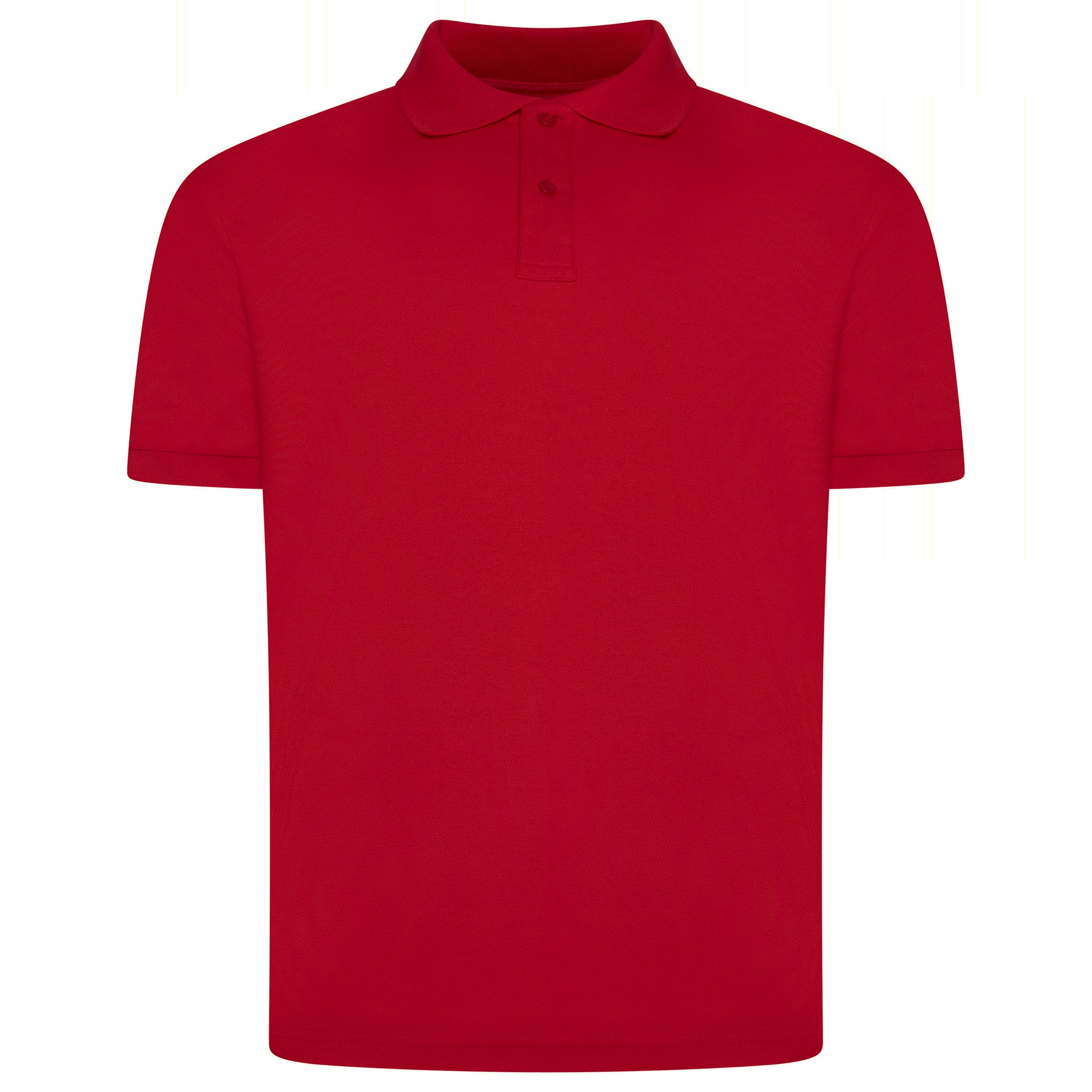 Enfari Short Sleeve Pique Polo Shirt – Red Enfari Short Sleeve Pique Polo Shirt – Red