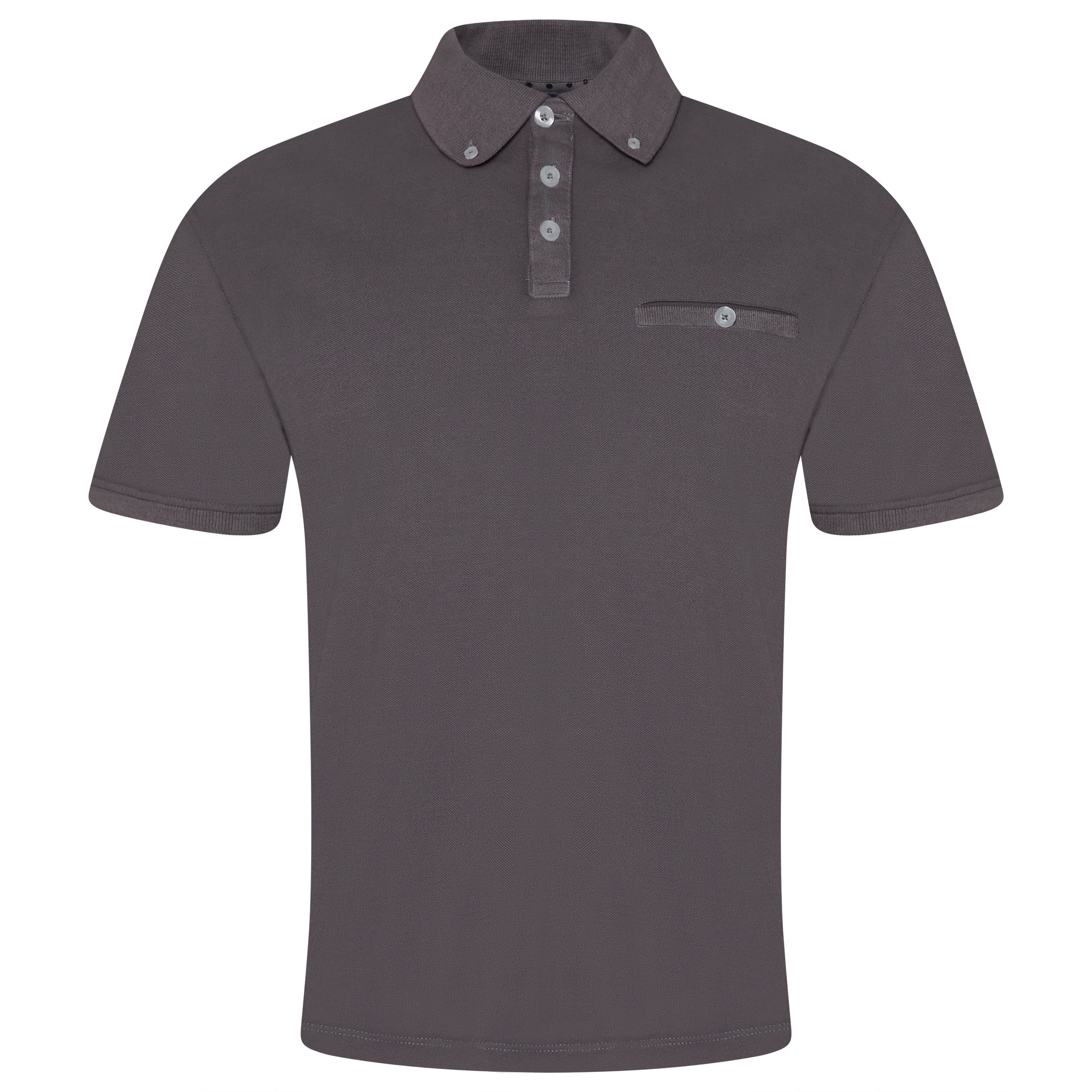 Evryone Short Sleeve Polo Shirt – Steel Grey Evryone Short Sleeve Polo Shirt – Steel Grey