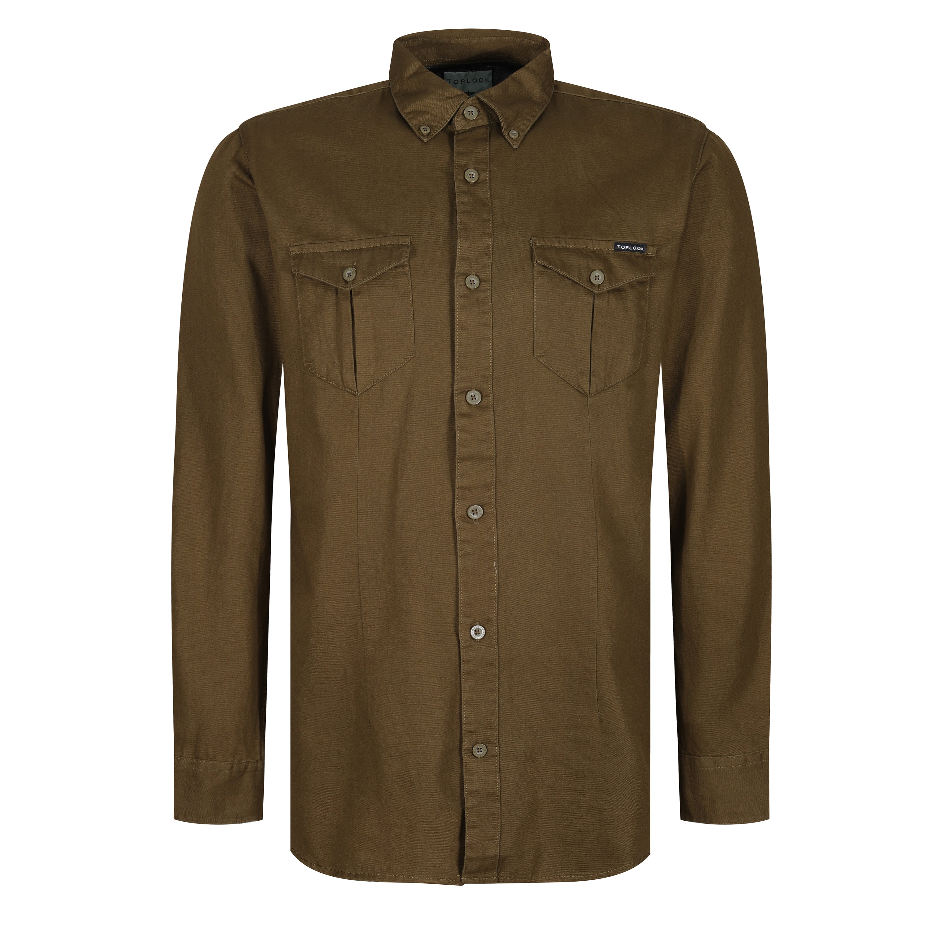 TL London Pocket Long Sleeve Shirt – L Olive TL London Pocket Long Sleeve Shirt – L Olive