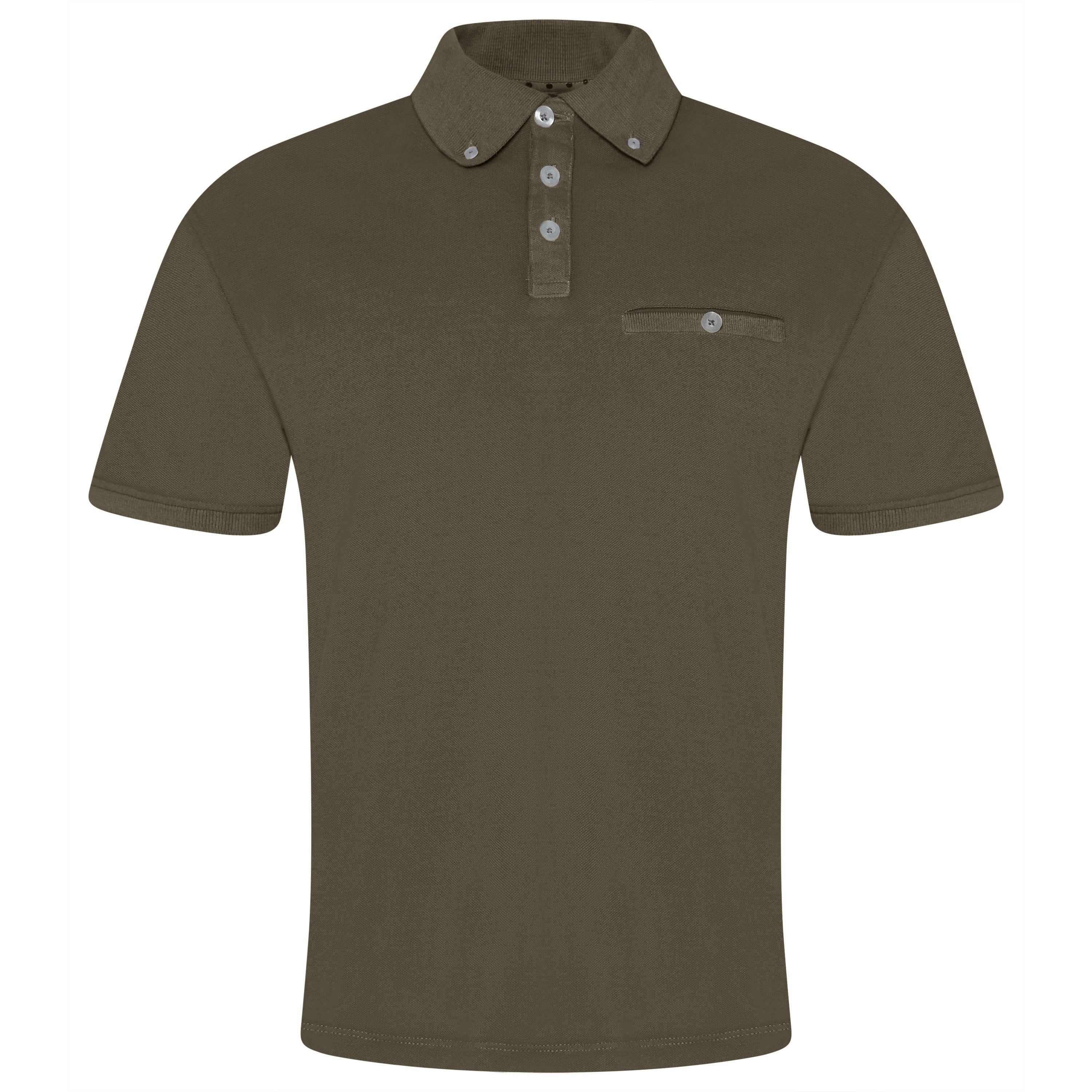 Evryone Short Sleeve Polo Shirt – L Dark Olive Evryone Short Sleeve Polo Shirt – L Dark Olive