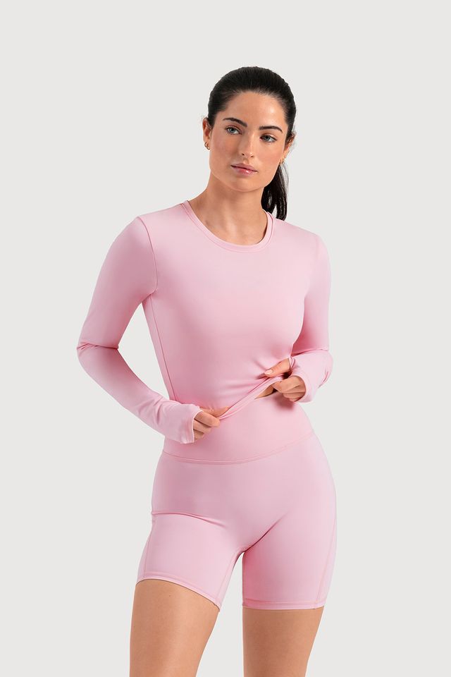 BLOCH Ladies Apex Form Long Sleeve Top, Pink BLOCH Ladies Apex Form Long Sleeve Top, Pink