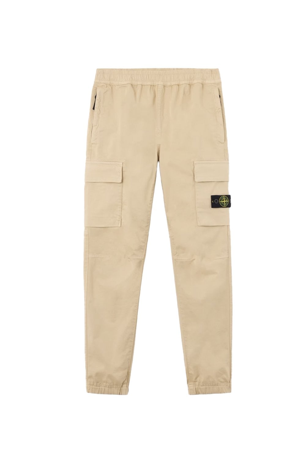 STONE ISLAND JUNIOR KIDS COTTON CARGO TROERS Size: Y, colour: BEIGE STONE ISLAND JUNIOR KIDS COTTON CARGO TROERS Size: Y, colour: BEIGE