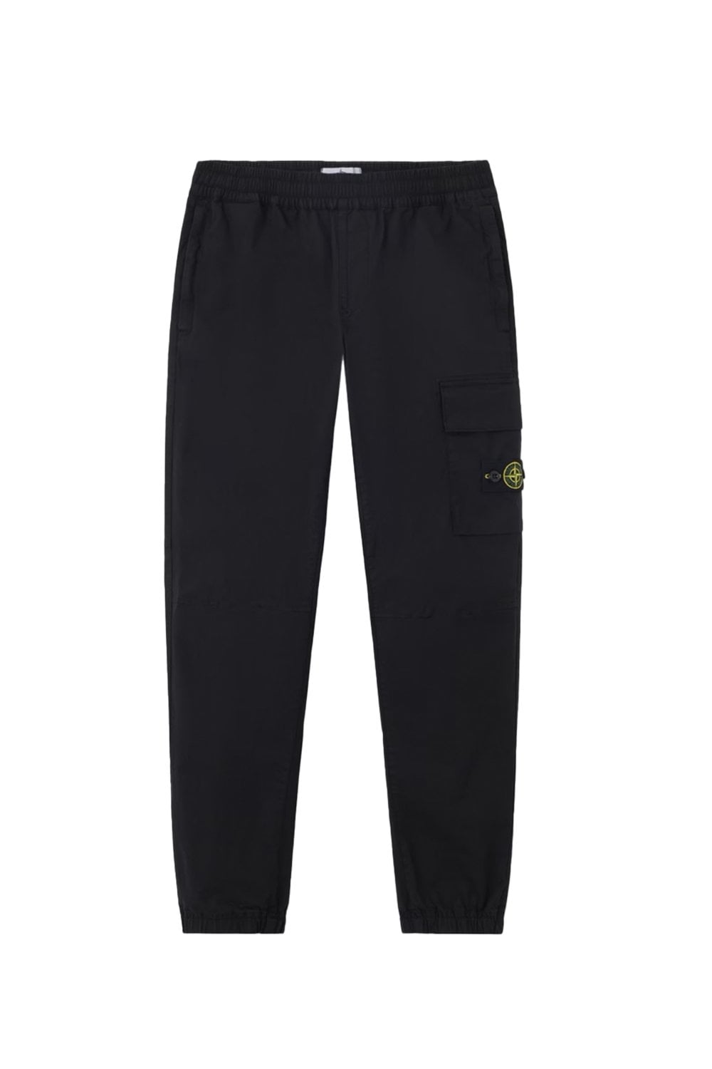STONE ISLAND JUNIOR KIDS COTTON CARGO TROERS Size: Y, colour: BLACK STONE ISLAND JUNIOR KIDS COTTON CARGO TROERS Size: Y, colour: BLACK