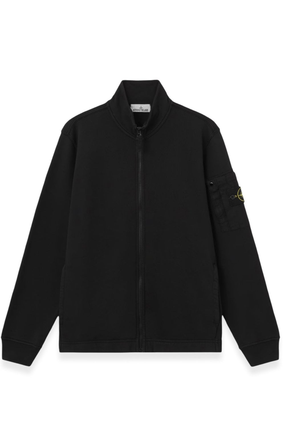 STONE ISLAND S ZIP SWEATSHIRT Size: X, colour: BLACK STONE ISLAND S ZIP SWEATSHIRT Size: X, colour: BLACK