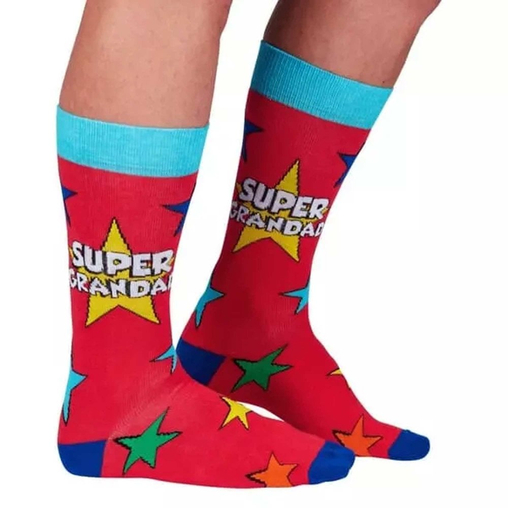 Super Grandad Men's Novelty Socks Super Grandad Men's Novelty Socks