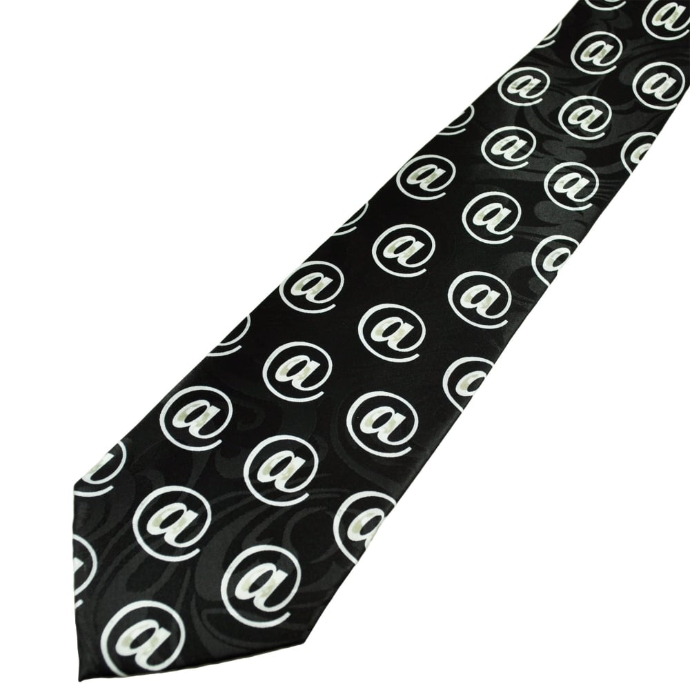 @ Symbol on Black Novelty Tie @ Symbol on Black Novelty Tie