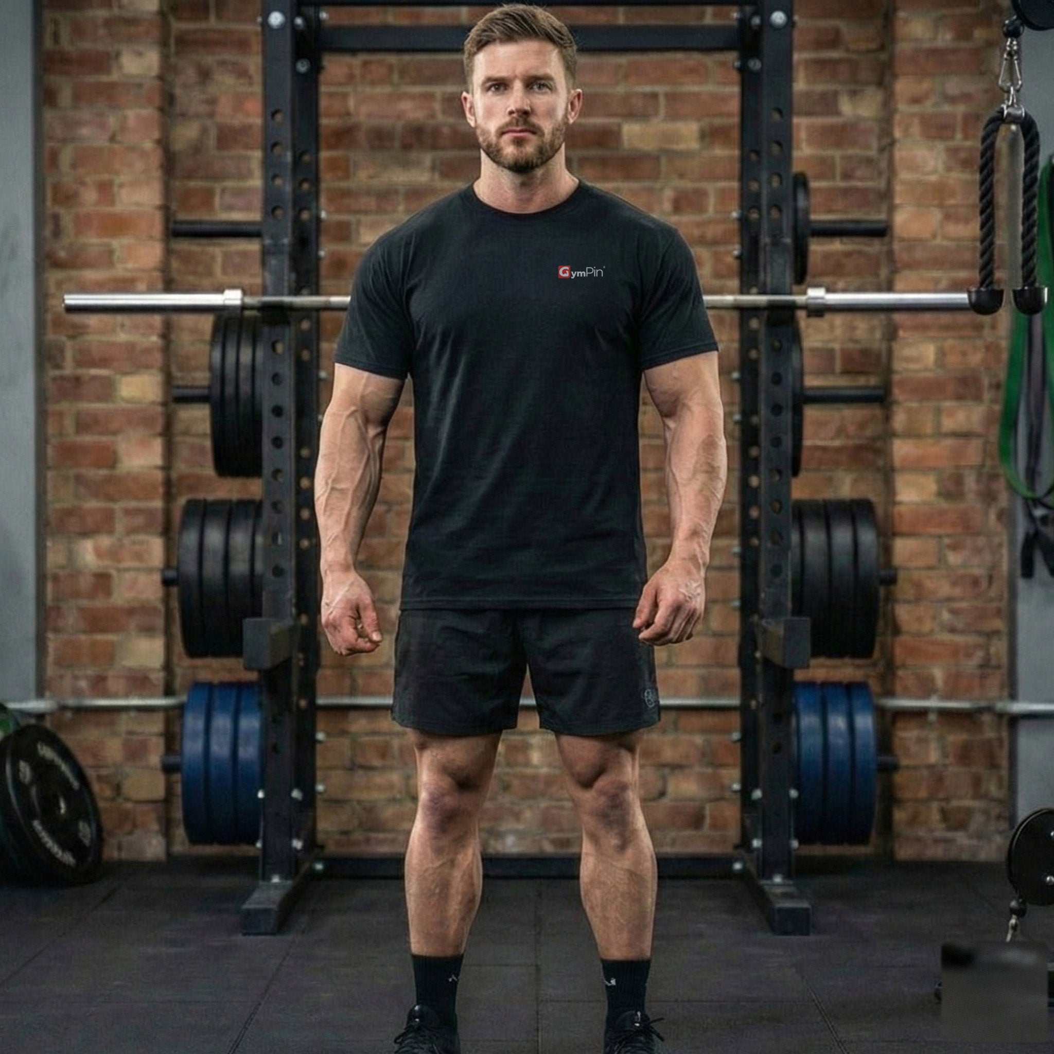 GymPin Ultra Cotton Shirt – S Black GymPin Ultra Cotton Shirt – S Black