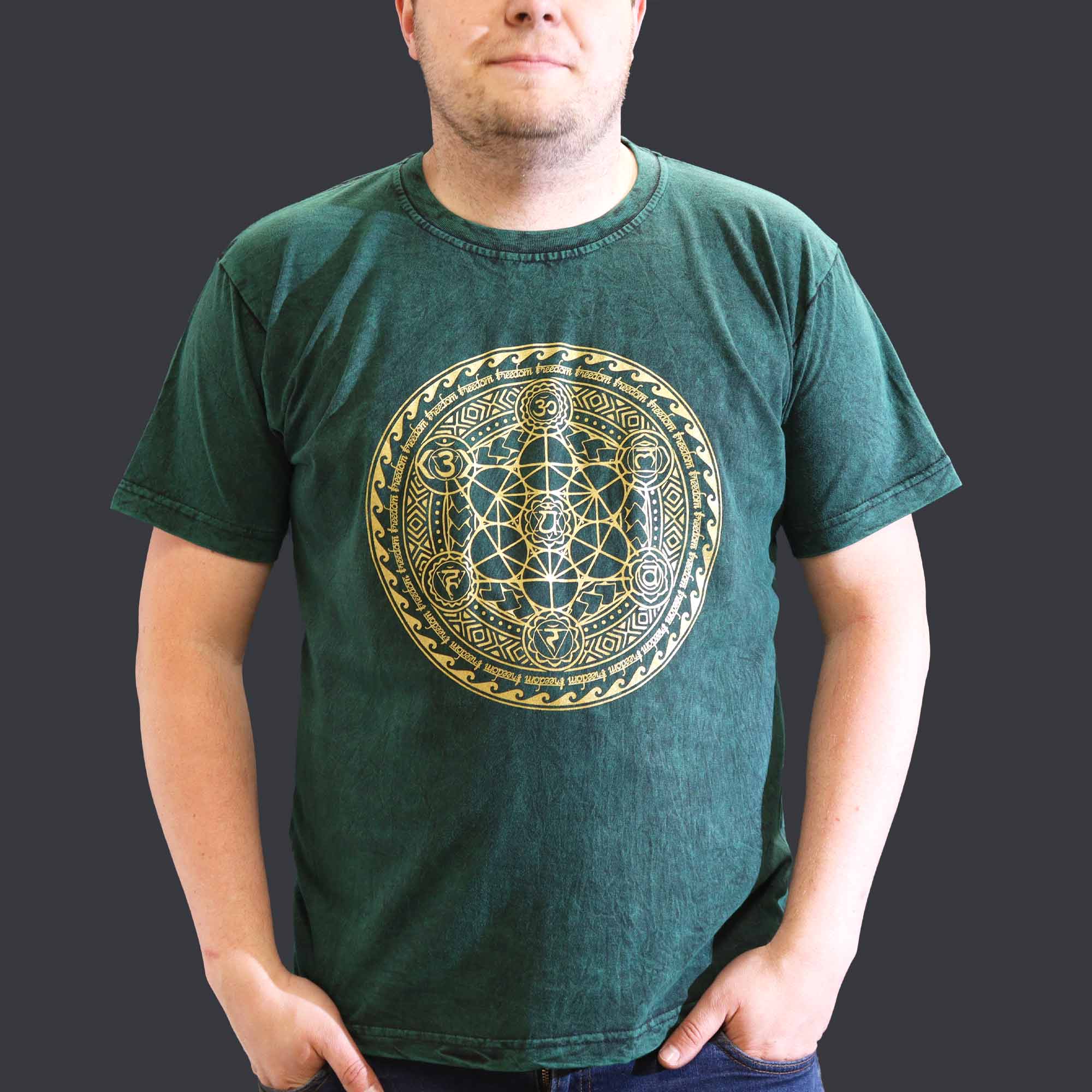 Shirt Stone Washed Chakra Green arge Shirt Stone Washed Chakra Green arge