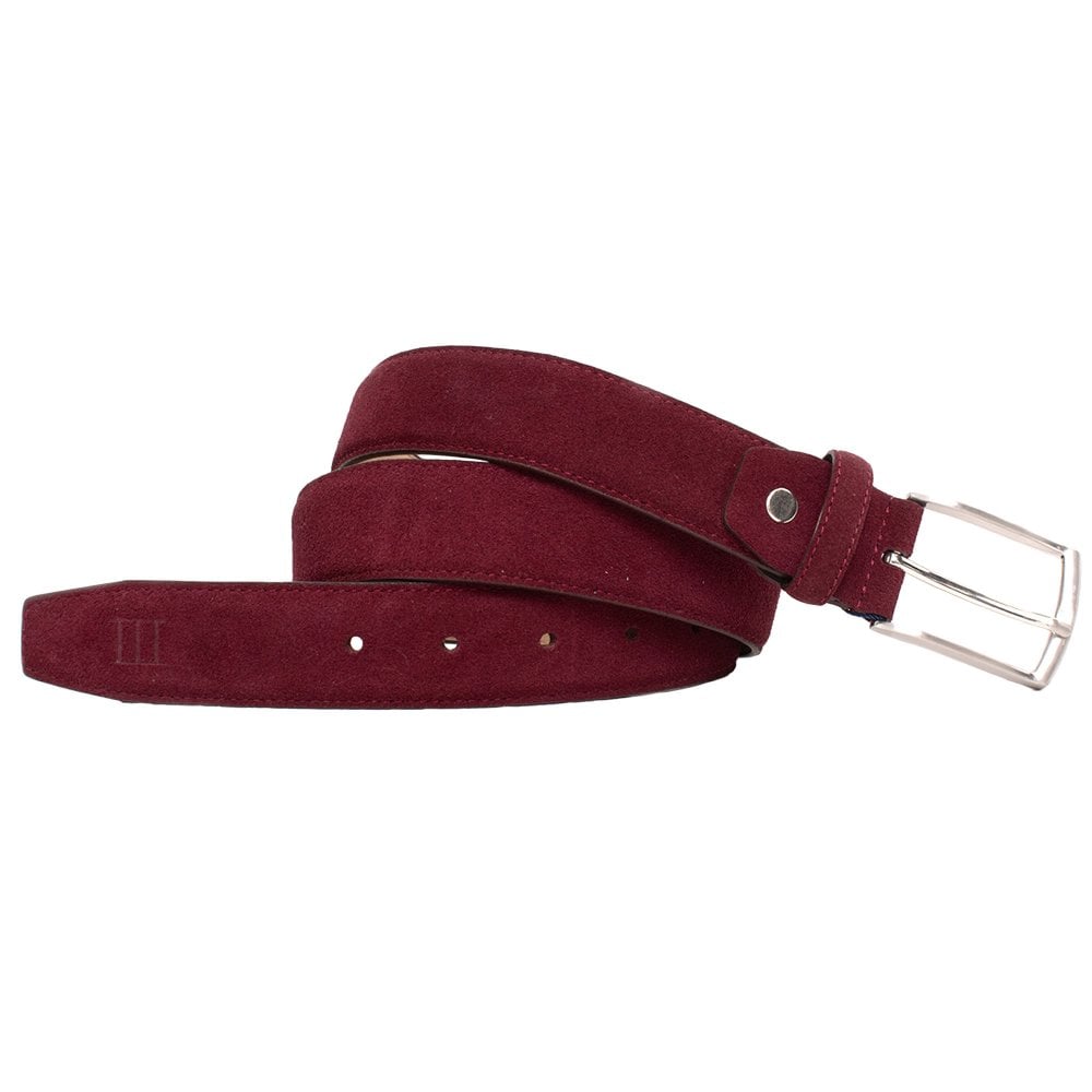 Tresanti Argenta Burgundy Men's Suede Belt "-" Waist Size: Waist: " – " Tresanti Argenta Burgundy Men's Suede Belt "-" Waist Size: Waist: " – "
