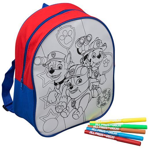 Paw Patrol Colour Your Own Backpack Paw Patrol Colour Your Own Backpack