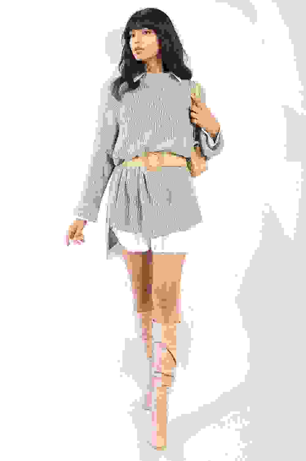 Melissa Oversized High Neck Knitted Jumper – ML Mint Melissa Oversized High Neck Knitted Jumper – ML Mint
