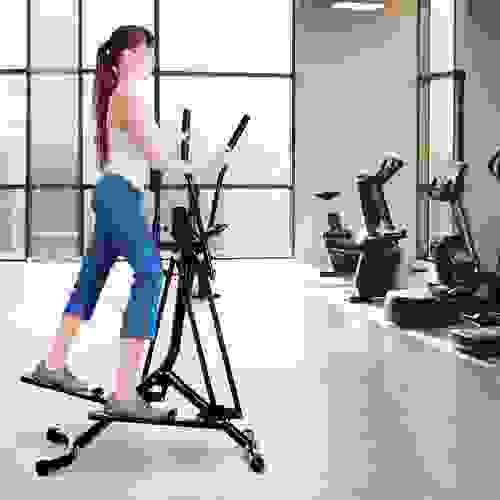 Air Walker Glider Cross Trainer Fitness Machine for Home Gym, Black Air Walker Glider Cross Trainer Fitness Machine for Home Gym, Black