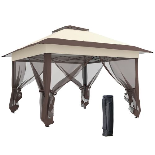 Outsunny . x .m Pop-up Tent Gazebo Instant Canopy Steel w Roller Bag Outsunny . x .m Pop-up Tent Gazebo Instant Canopy Steel w Roller Bag