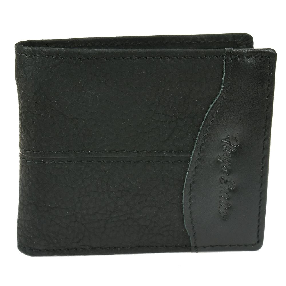 Hugo Enrico Wallet Double Front Stich – Black Design Hugo Enrico Wallet Double Front Stich – Black Design