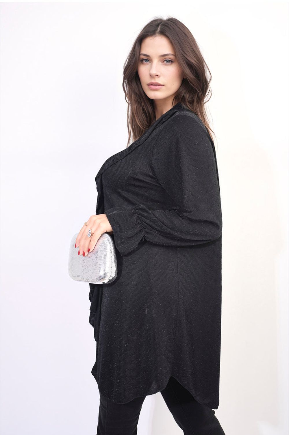Premium Satin Ruffle Shirt Dress – Chic Style, Ultimate Comfort – Shop Now! – SM Black Premium Satin Ruffle Shirt Dress – Chic Style, Ultimate Comfort – Shop Now! – SM Black
