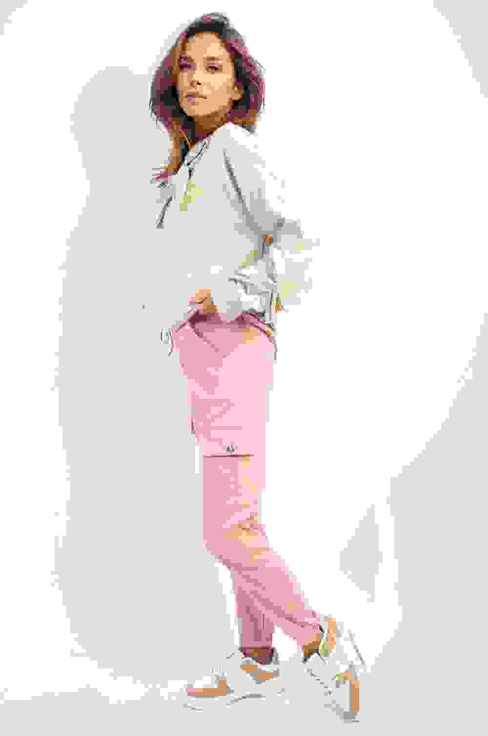 Ultimate Comfort & Style: Janelle Drawstring Cargo Joggers – L Pink Ultimate Comfort & Style: Janelle Drawstring Cargo Joggers – L Pink