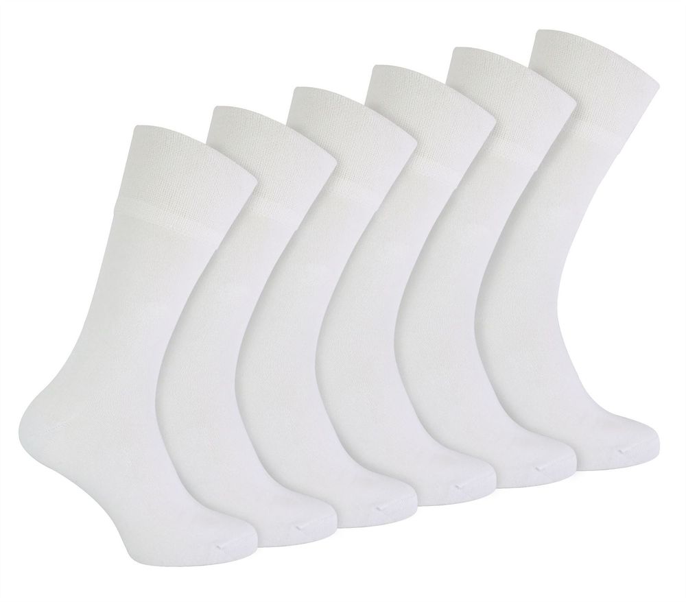 IOMI Footnurse – Mens Pair Bamboo Non Elastic Socks – – White IOMI Footnurse – Mens Pair Bamboo Non Elastic Socks – – White
