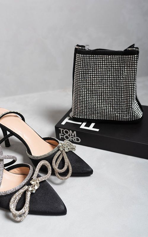 Mini Studded Rhinestone Shoulder Bag Mini Studded Rhinestone Shoulder Bag
