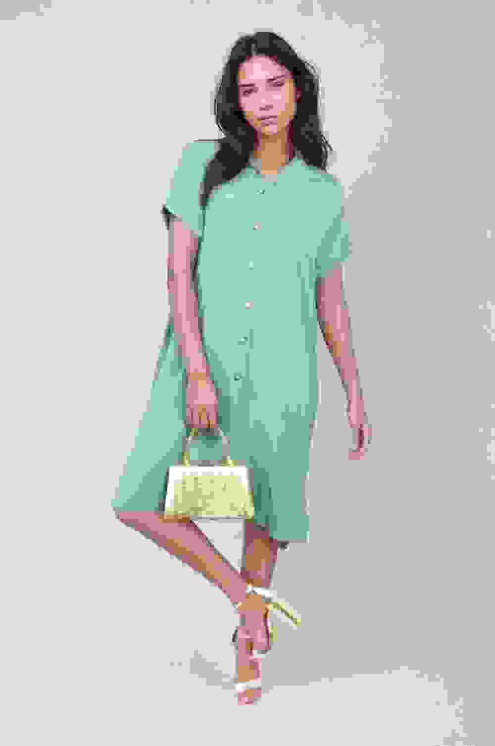 Effortless Style: Julianna Button Front Shirt Dress – Perfect for Summer! – ML Green Effortless Style: Julianna Button Front Shirt Dress – Perfect for Summer! – ML Green