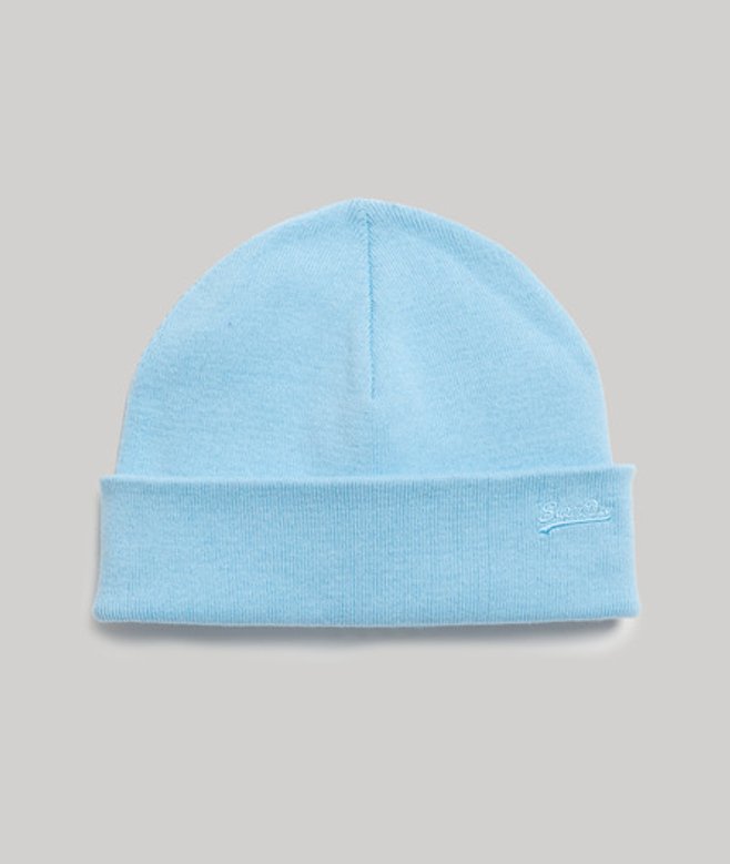 Superdry & Co Men’s Vintage Logo Beanie Light Blue Ice Blue – Size: SIZE