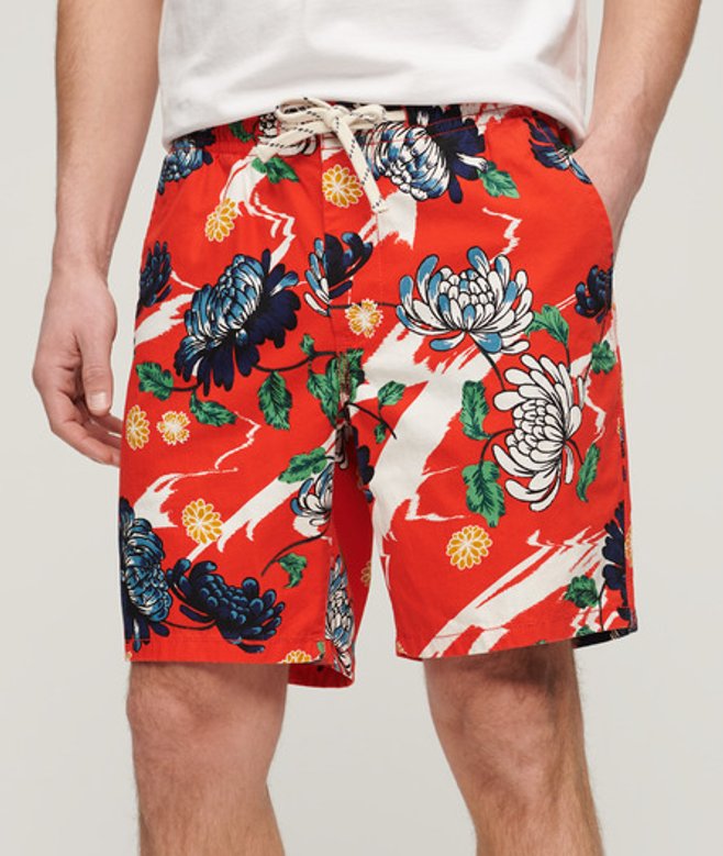 Superdry & Co Men’s Bermuda Shorts Orange Aya Burnt Orange Floral – Size: Superdry & Co Men’s Bermuda Shorts Orange Aya Burnt Orange Floral – Size: