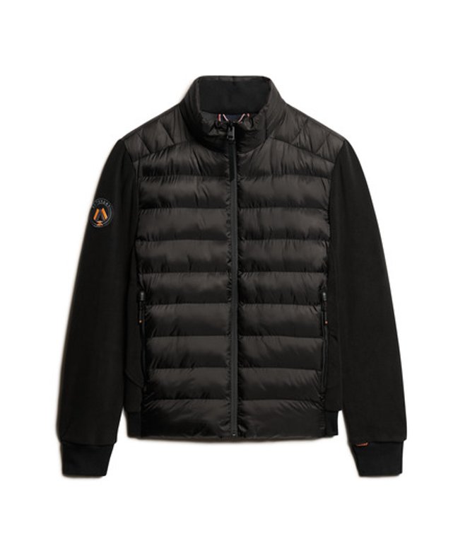 Superdry & Co Men’s Storm Fleece Hybrid Bomber Jacket Black – Size: Superdry & Co Men’s Storm Fleece Hybrid Bomber Jacket Black – Size: