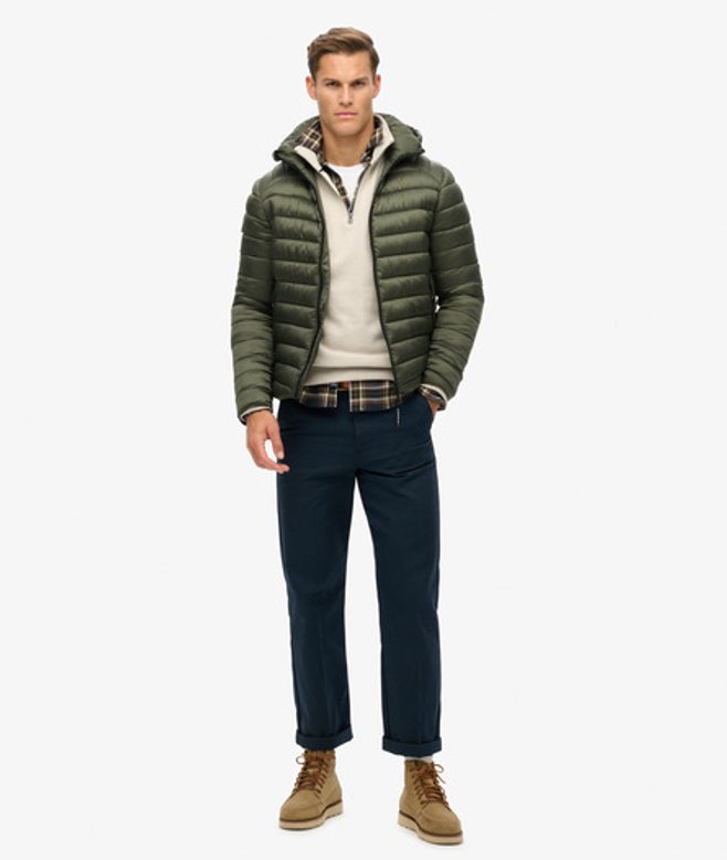 Superdry & Co Men’s Hooded Fuji Sport Padded Jacket Khaki Army Khaki – Size: Superdry & Co Men’s Hooded Fuji Sport Padded Jacket Khaki Army Khaki – Size: