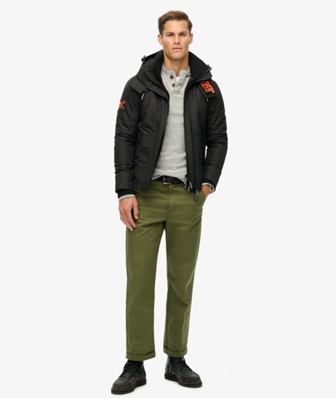 Superdry & Co Men’s Quilted Hooded Mountain Windbreaker Jacket, Black, Size: Superdry & Co Men’s Quilted Hooded Mountain Windbreaker Jacket, Black, Size: