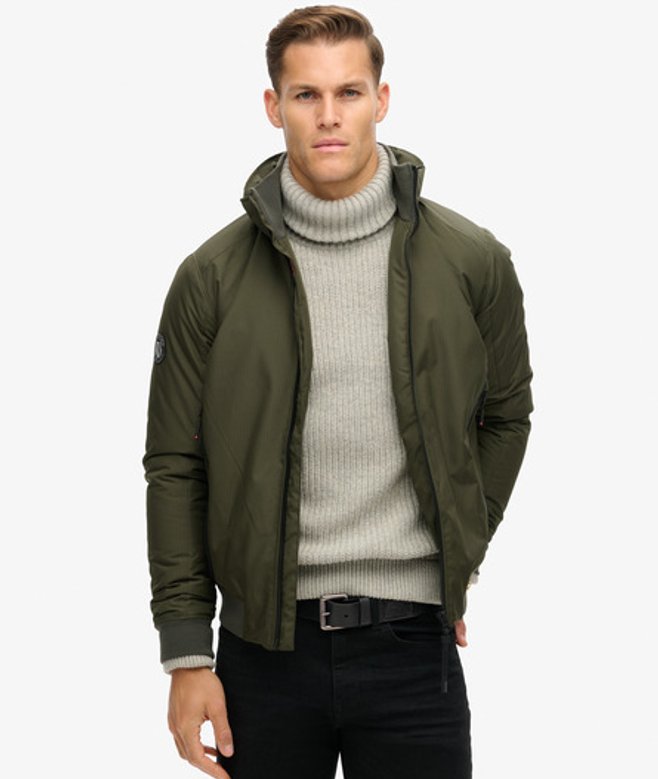 Superdry & Co Men’s City Harrington Jacket Khaki Army Khaki – Size: Superdry & Co Men’s City Harrington Jacket Khaki Army Khaki – Size: