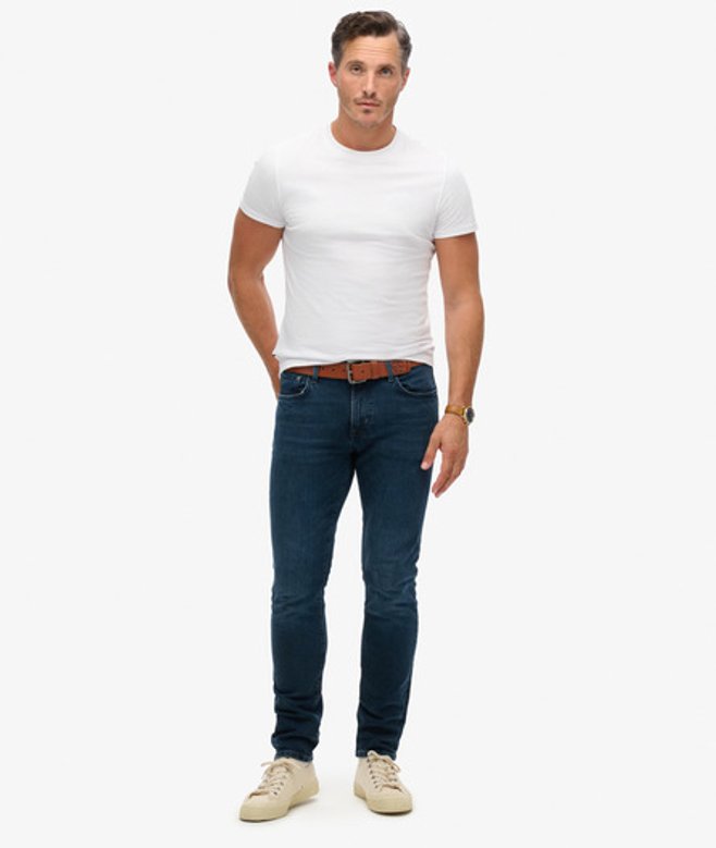 Superdry & Co Men’s Organic Cotton Vintage Slim Jeans Dark Blue Vanderbilt Ink Worn – Size: Superdry & Co Men’s Organic Cotton Vintage Slim Jeans Dark Blue Vanderbilt Ink Worn – Size: