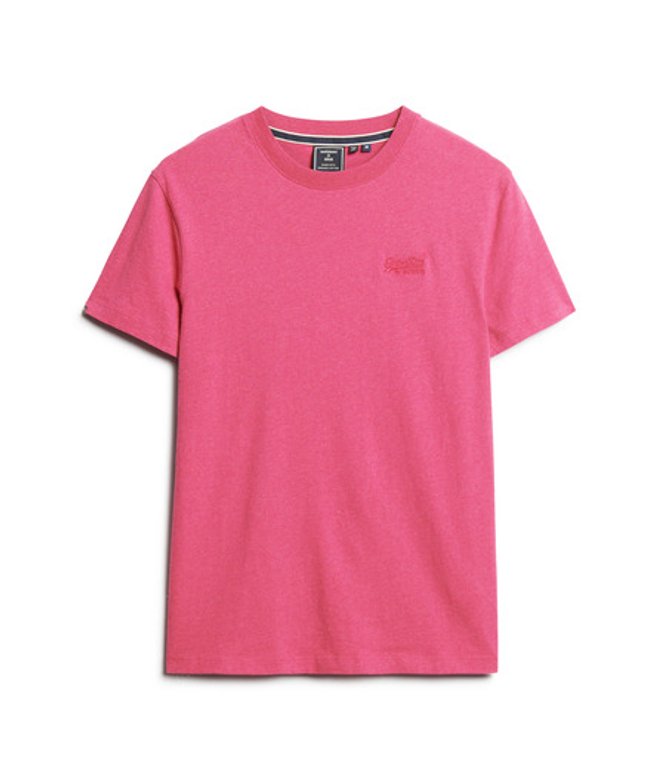 Superdry & Co Men’s Essential Logo shirt Pink Magenta Marl – Size: Superdry & Co Men’s Essential Logo shirt Pink Magenta Marl – Size: